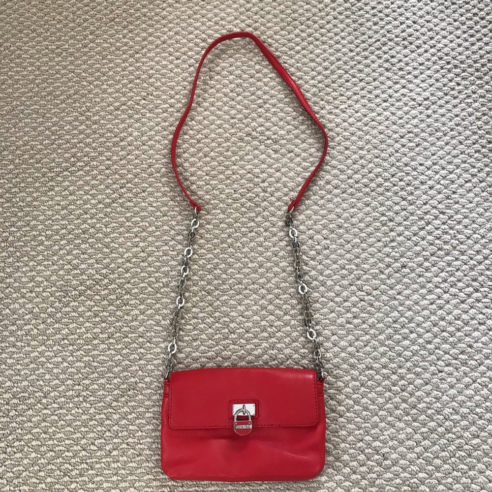 Calvin Klein Red leather purse
